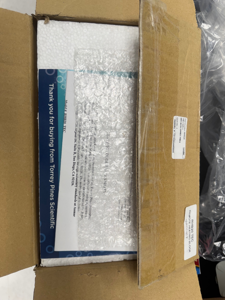 Image of Unused Torrey Pines Scientific RHB20 TEC Heating Block